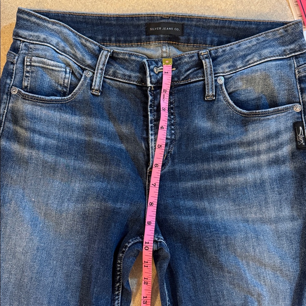 Silver Jeans Co. Dark Blue Denim Avery Slim W31/L31 like new - Picture 7 of 7